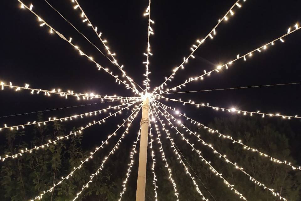 Paraguas de luces