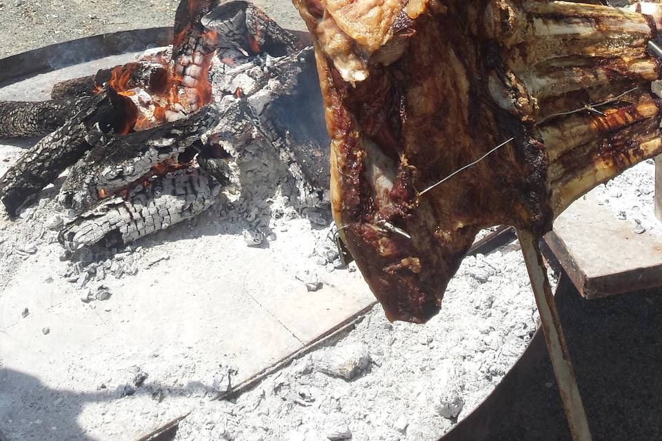 Costillar a la estaca