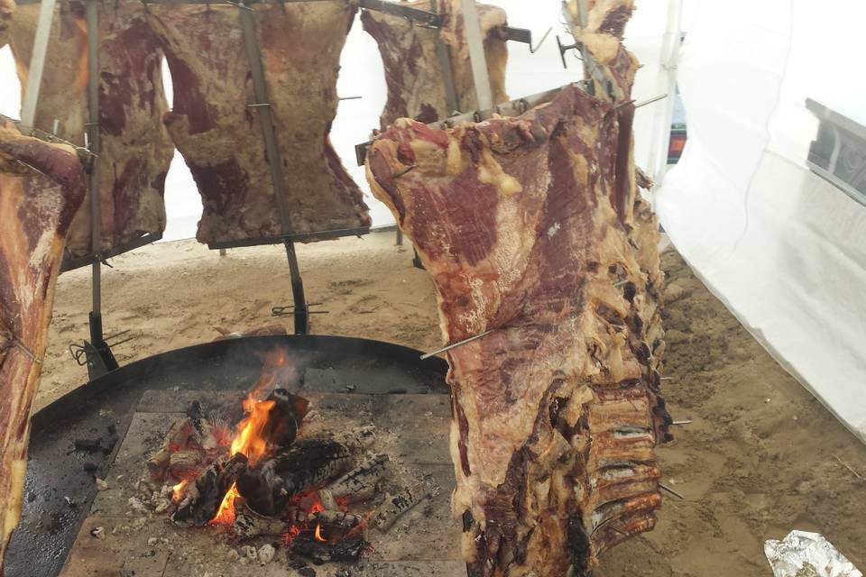 Costillar a la estaca