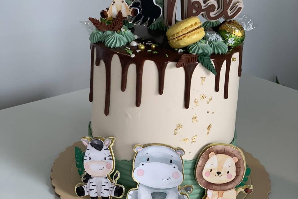 Tarta animalitos Topper