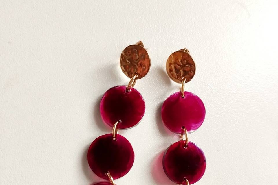 Pendientes resina