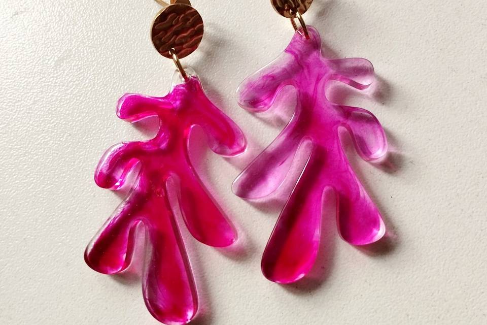 Pendientes resina