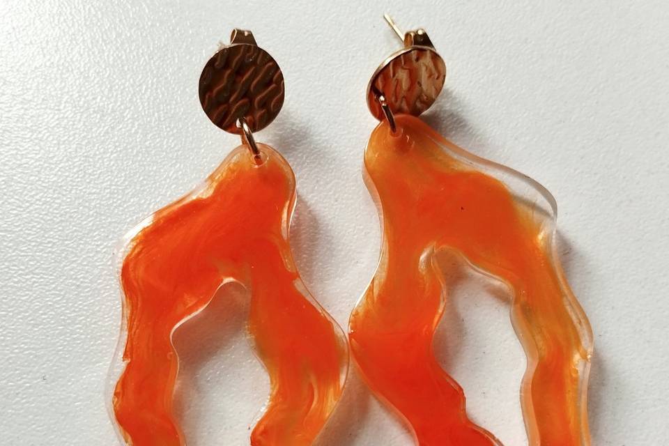 Pendientes resina