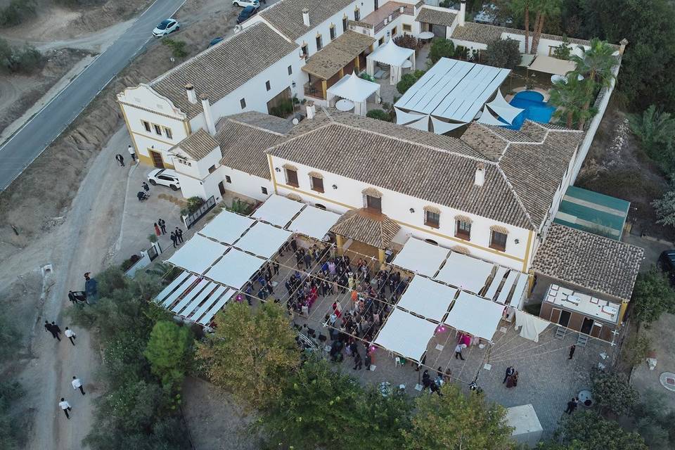 Foto aérea de cóctel