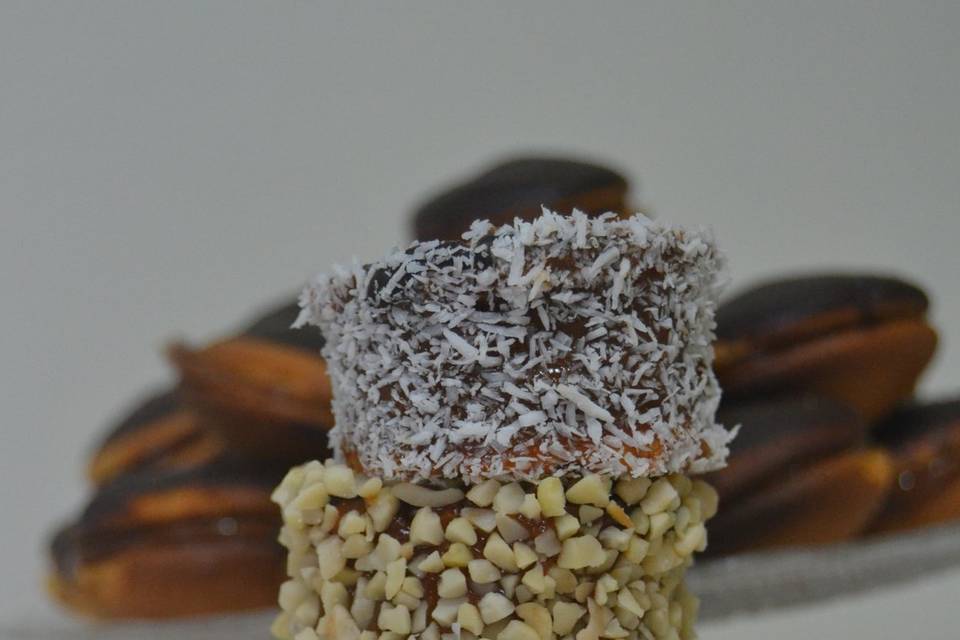 Alfajores de coco y cacahuete