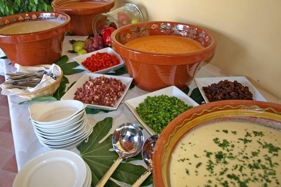 Buffet de cremas frías