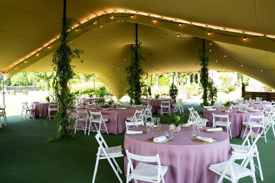 Banquete en carpa