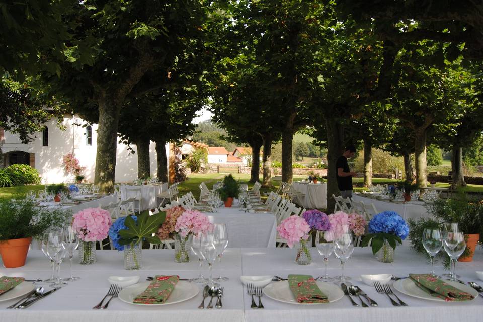 Banquete jardín