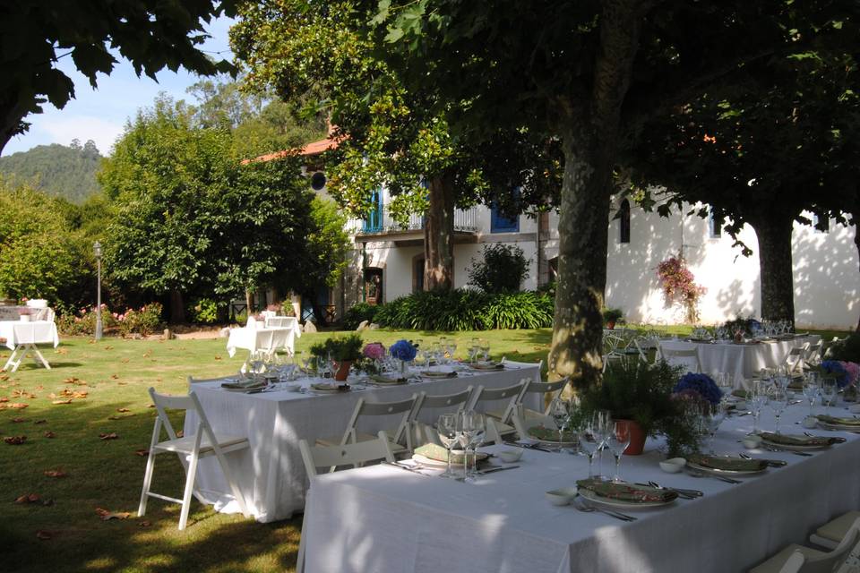 Banquete jardín