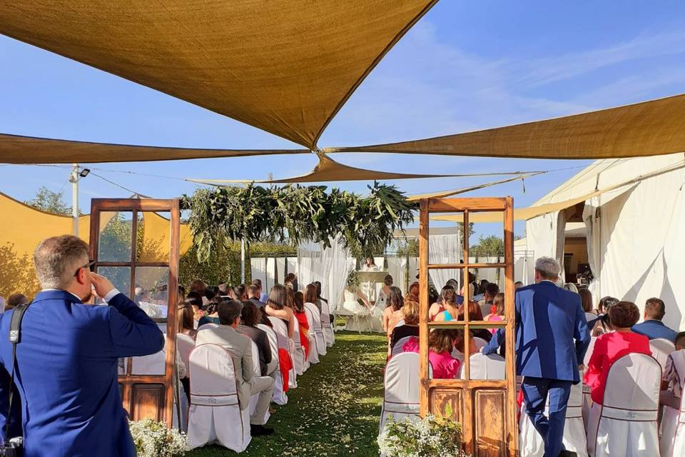 Puertas boda civil