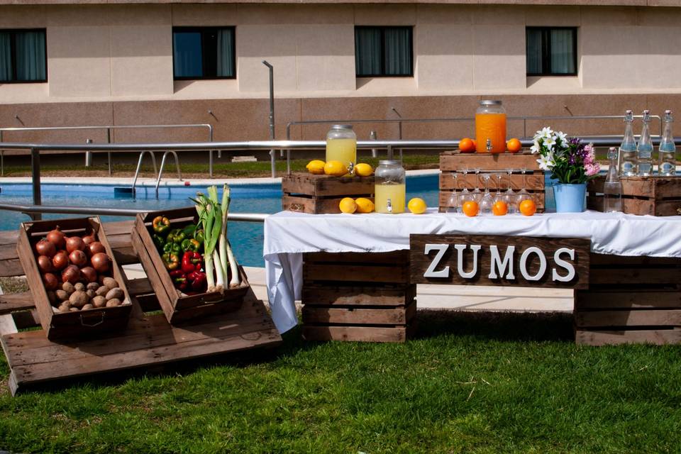 Mesa de zumos