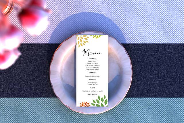 Menú de boda otoñal