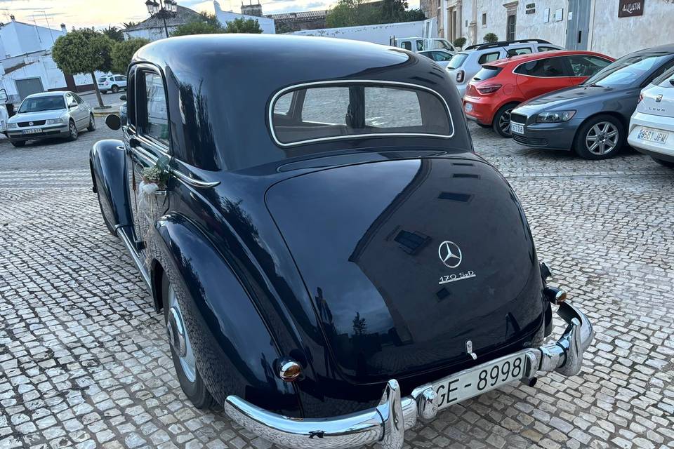 El coche por detrás