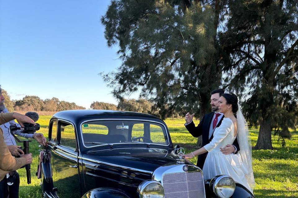 Boda y novios en sesión fotos