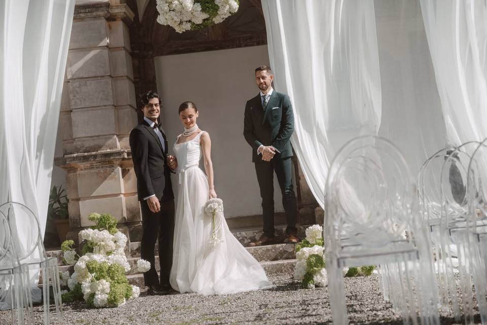 Luis, Yara y Xesko Fernández