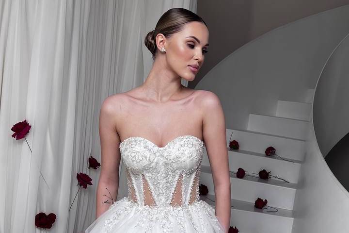 Vestido palabra de honor