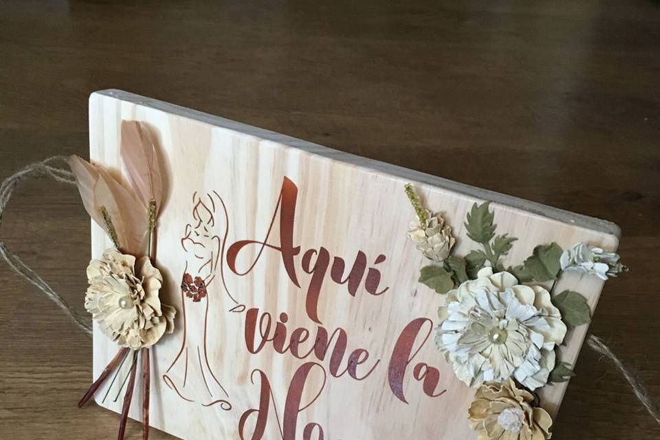 Cartel aquí viene la novia