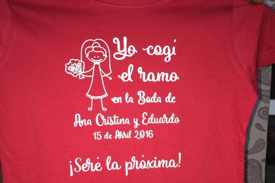 Camiseta para ramo