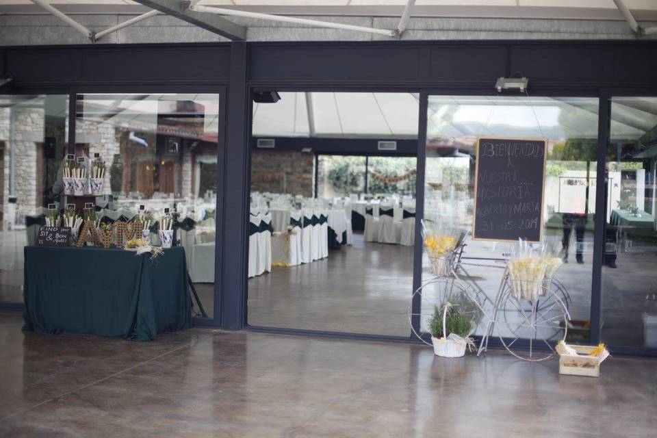 Decoración del banquete