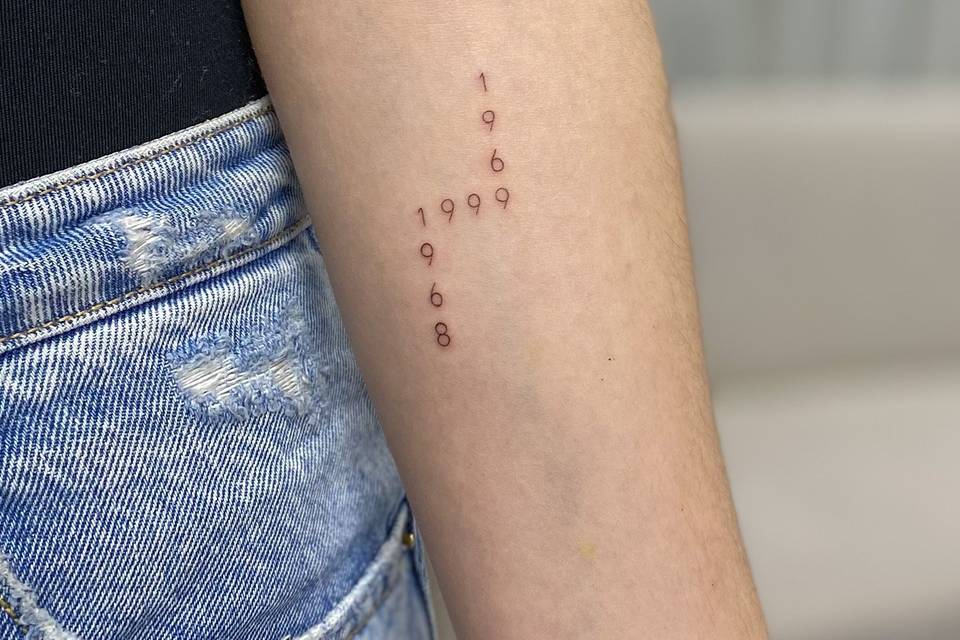 Tattoo combinación fechas
