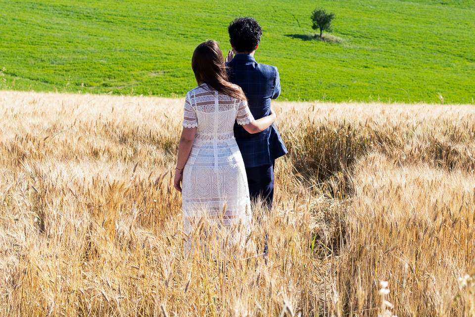 Preboda en la Toscana, Italia