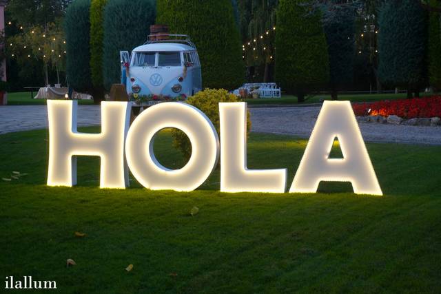 Letras luminosas para bodas Ilallum