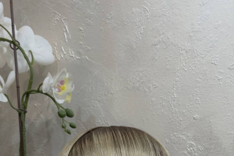 Elegant bridal hairstyle