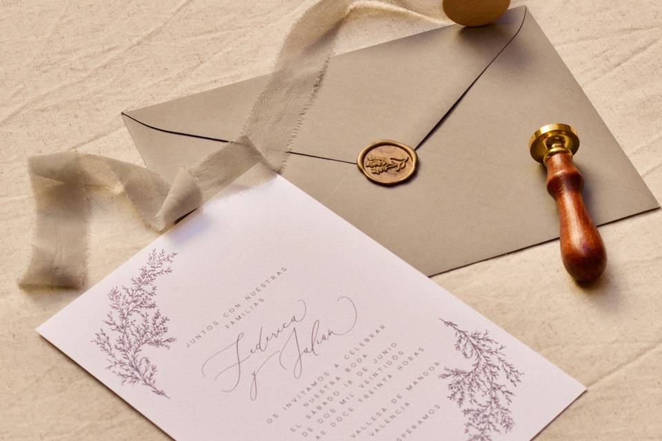 Invitación de boda 'Provence'