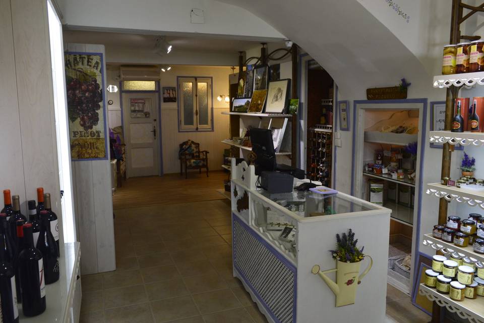 Interior de la tienda