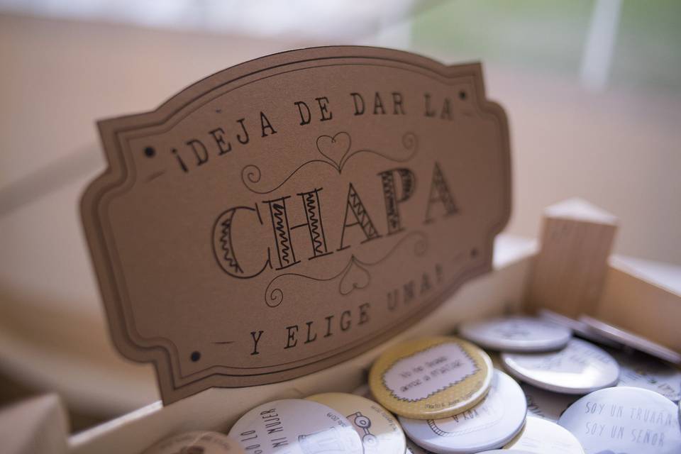 Detalle de papelería de boda