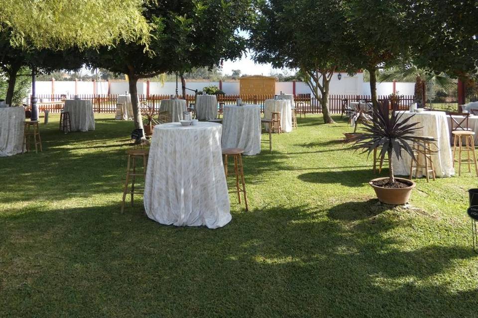 Jardín piscina