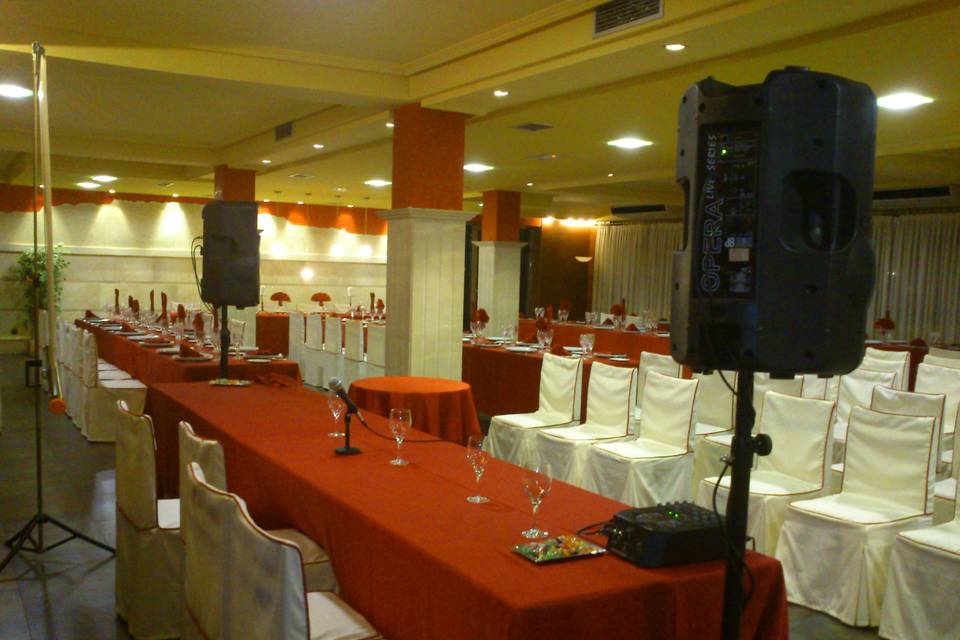 Para eventos en interior