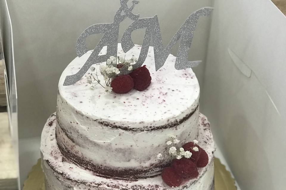 Naked cake frambuesas