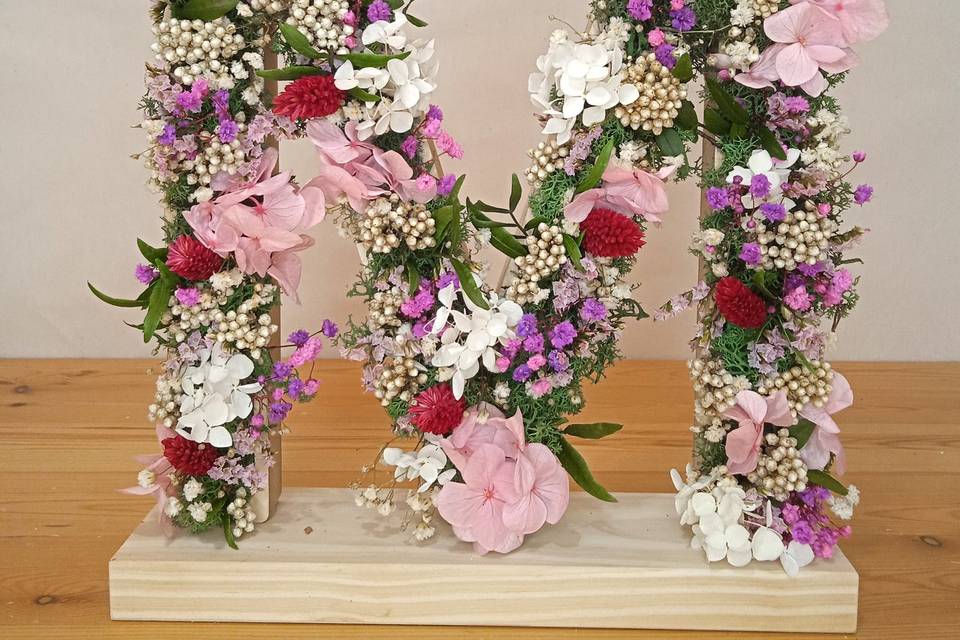 Letra de flores