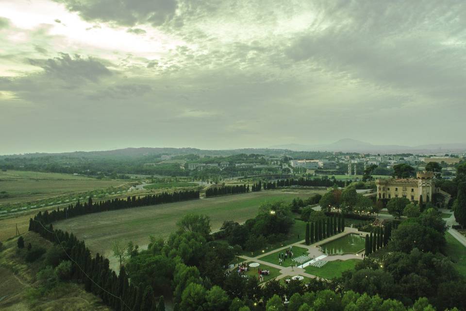 Vista aérea de la ermita