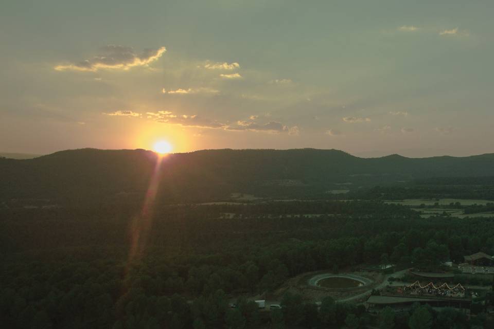 Atardecer en el Castell Jalpí