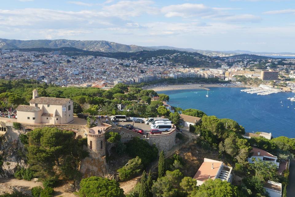 Vista aérea de la ermita