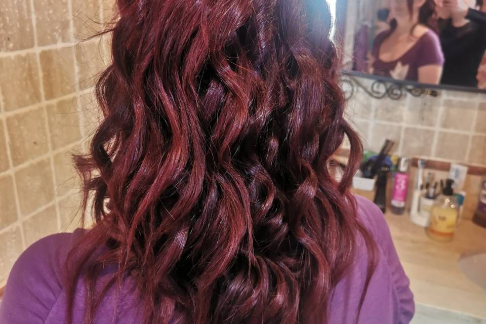 Peinado suelto con ondas para