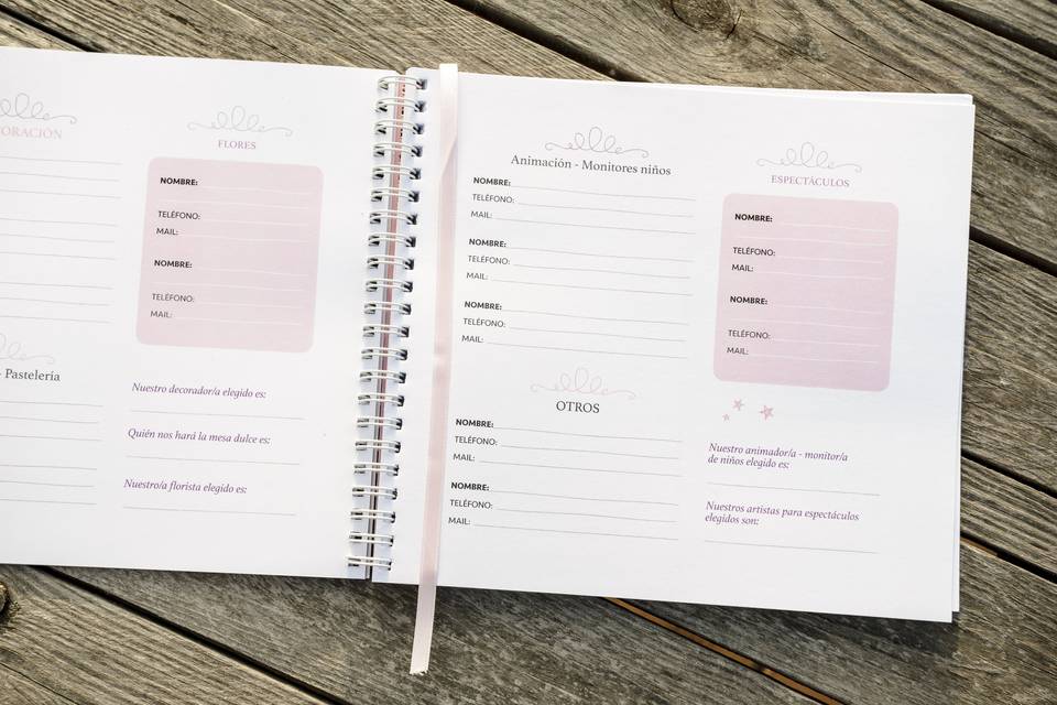 Agenda para novios