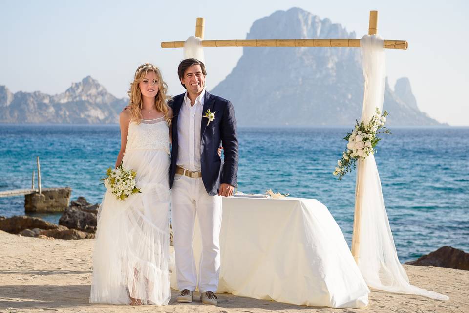 Boda en Cala d'Hort