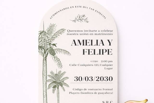 INVITACIÓN CON FORMA