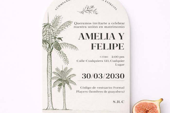 INVITACIÓN CON FORMA