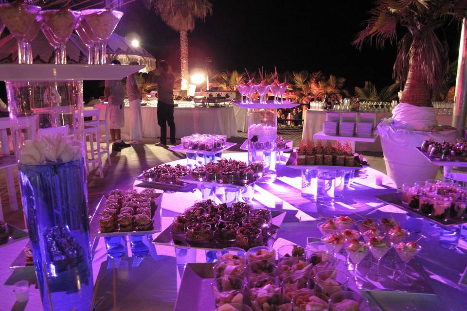 Iluminación del catering