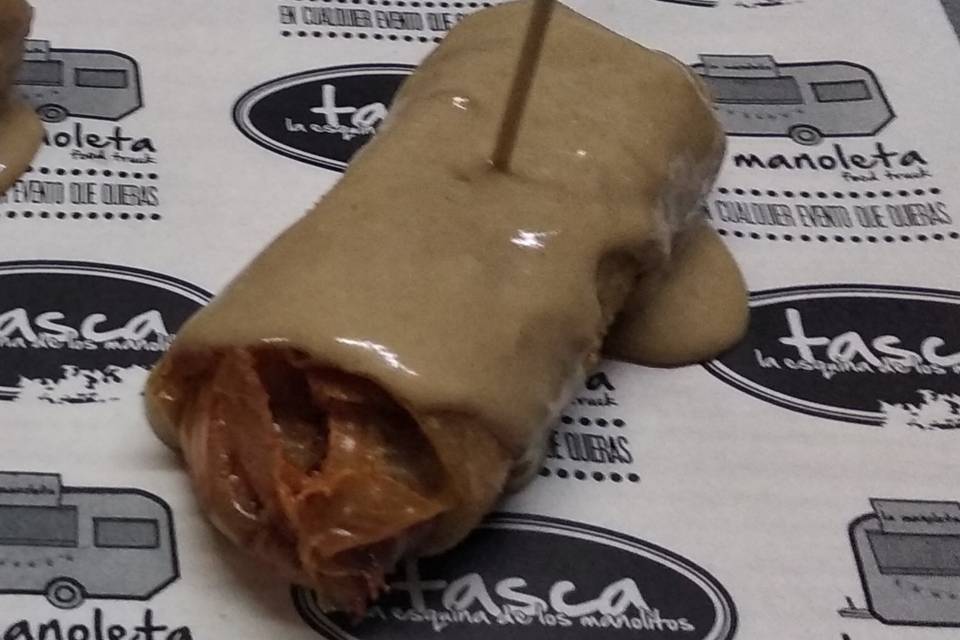 Burritos de carrillera ibérica