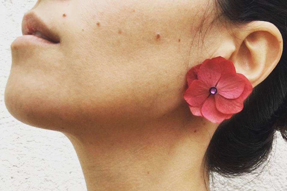 Pendientes de flores