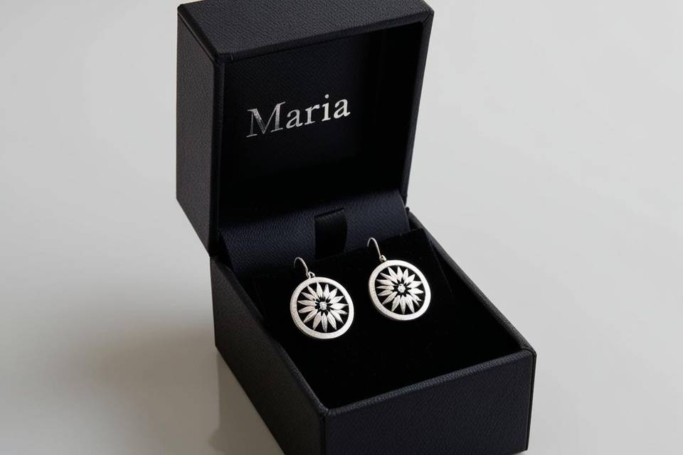 Pendientes redondos oro