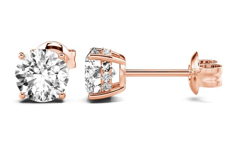 Pendientes garra zirconita