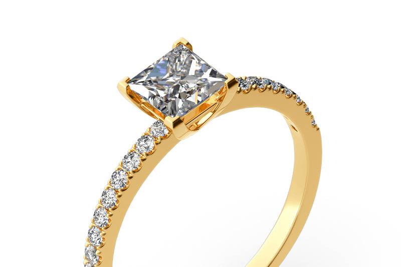 Anillo oro amarillo