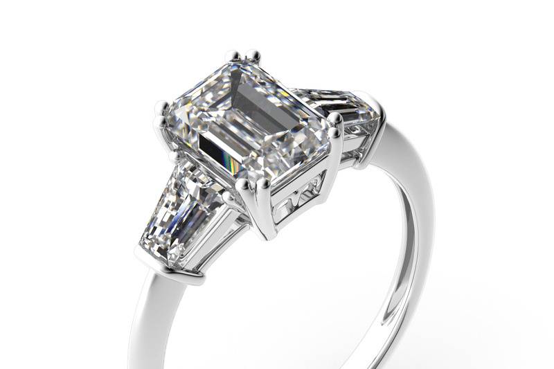 Anillo oro blanco