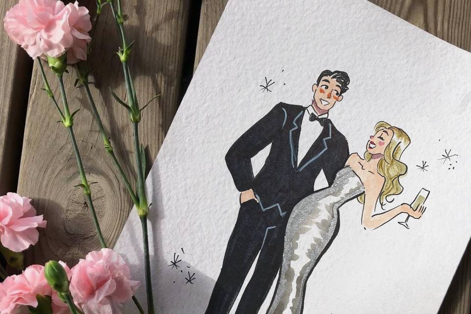 Ilustración de pareja